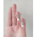 Nipple clamps Non Piercing Nipple Rings White sea pearls