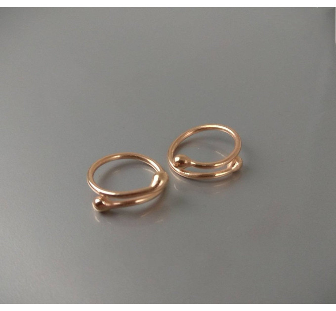 2pcs Non Piercing nipple rings made 
 of Silver, brass or gold plated over sterling silver