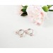 Peach, white pearls nipple clamps - Non Piercing Nipple Rings