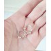  Peach, white pearls nipple clamps - Non Piercing Nipple Rings  Nipple jewelry  3 