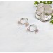 Peach, white pearls nipple clamps - Non Piercing Nipple Rings