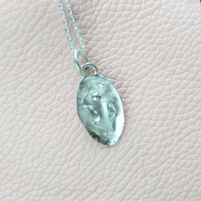 Silver yoni pendant - Handmade out of Fine Silver Vagina Necklace