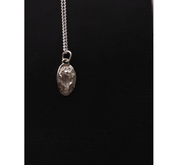 Silver yoni pendant - Handmade out of Fine Silver Vagina Necklace