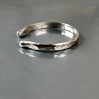 Cock ring handmade out of Sterling silver brass or 14k gold plated over sterling silver Adjustable penis ring best cock ring for men