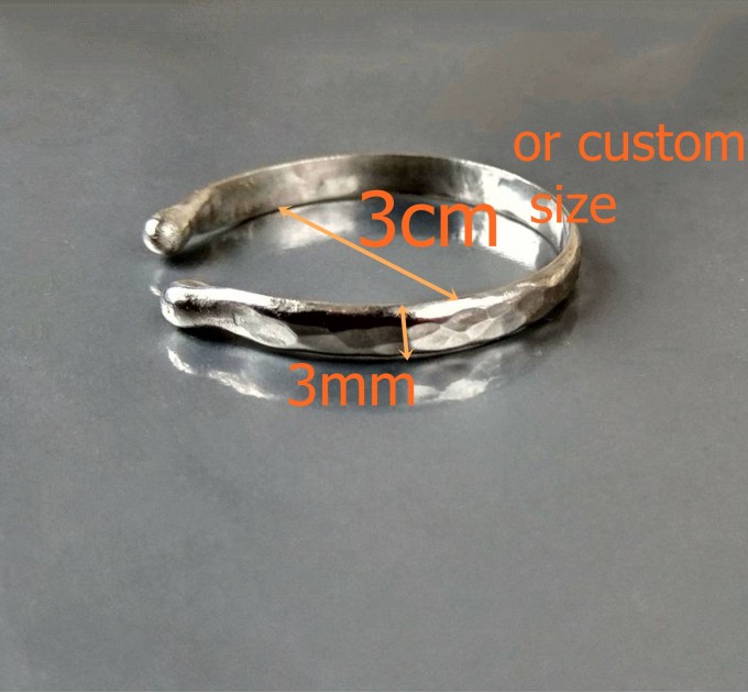 Cock ring handmade out of Sterling silver brass or 14k gold plated over sterling silver Adjustable penis ring best cock ring for men
