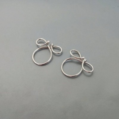 Nipple noose Non Pierrcing Silver Nipple Rings Sterling silver jewelry Solid SilverFake Piercing bdsm jewelry intimate accrssories