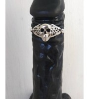 Sterling silver cock ring Skull- Adjustable penis ring - jewelry for mens - hammered ring Sterling silver cock ring Skull- Adjustable penis ring - jewelry for mens - hammered ring