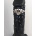  Sterling silver cock ring Skull- Adjustable penis ring - jewelry for mens - hammered ring  Female body jewelry  6 