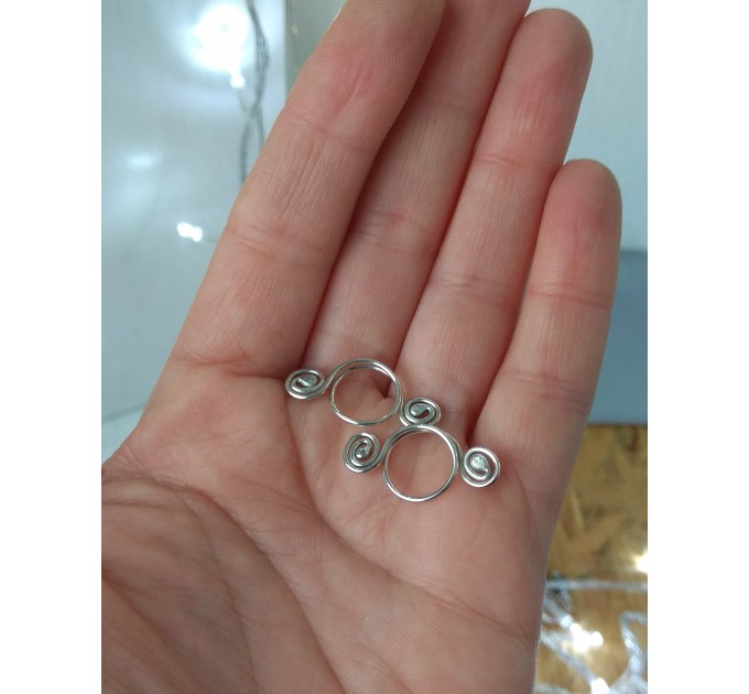 Silver Nipple Rings Non Piercing adjustable Nipple Ring