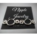  Silver Nipple Rings Non Piercing adjustable Nipple Ring  Nipple jewelry  4 