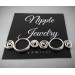 Silver Nipple Rings Non Piercing adjustable Nipple Ring