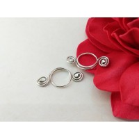 Silver Nipple Rings Non Piercing adjustable Nipple Ring