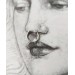  Septum ring -  Sterling Silver septum -  Fake Septum ring - Fake piercing  Earrings  1 