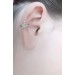 Sterling silver ear cuff - No piercing Ear Cuff - Fake conch ring