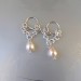 Handmade Nipple clamps Non Piercing Nipple Rings with pech sea pearls