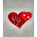 Sterling silver Nipple rings with gray crystal - Fake nipple piercing