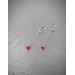  Beautiful Non Piercing Nipple Rings With red quartz beads - Solid sterling Silver - Fake Piercing - gift for wife  Female body jewelry  8 
