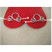 Sterling silver Nipple rings with crystal - Fake nipple piercing