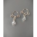 Sterling silver Nipple rings with crystal - Fake nipple piercing