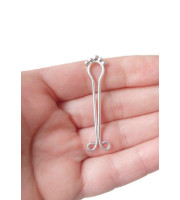 Fake piercing Clitoral Jewellery for women handmade out of 18gauge serling silver wire Non Piercing Clitoral Jewellery