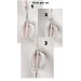 Fake piercing Clitoral Jewellery for women handmade out of 18gauge serling silver wire Non Piercing Clitoral Jewellery