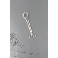 Fake piercing Clitoral Jewellery for women handmade out of 18gauge serling silver wire Non Piercing Clitoral Jewellery