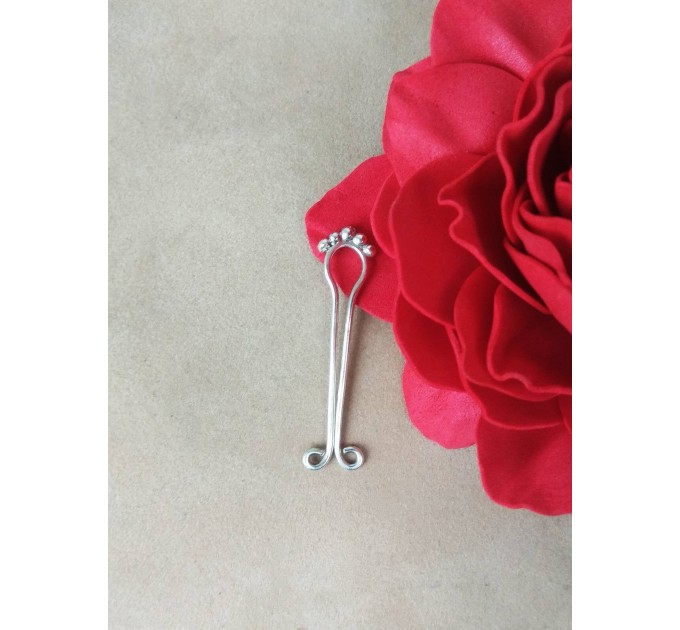 Fake piercing Clitoral Jewellery for women handmade out of 18gauge serling silver wire Non Piercing Clitoral Jewellery