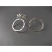  Handmade Open Circle textured  Sterling silver stud earrings  Earrings   