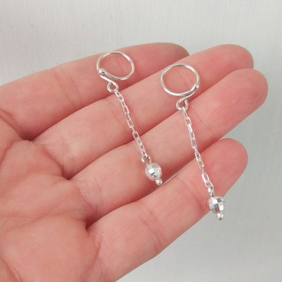 Nipple Rings Solid Silver Body Jewelry Nipple Dangles