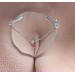 Chain Clit with beadtoral Jewellery serling silver Faux piercing  with silver chain  Non Piercing Clit Clip Adult fun sex toys