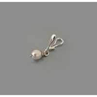 Clitoral Jewellery serling silver Faux piercing  with natural pearl Non Piercing Clit Clip Adult fun sex toys