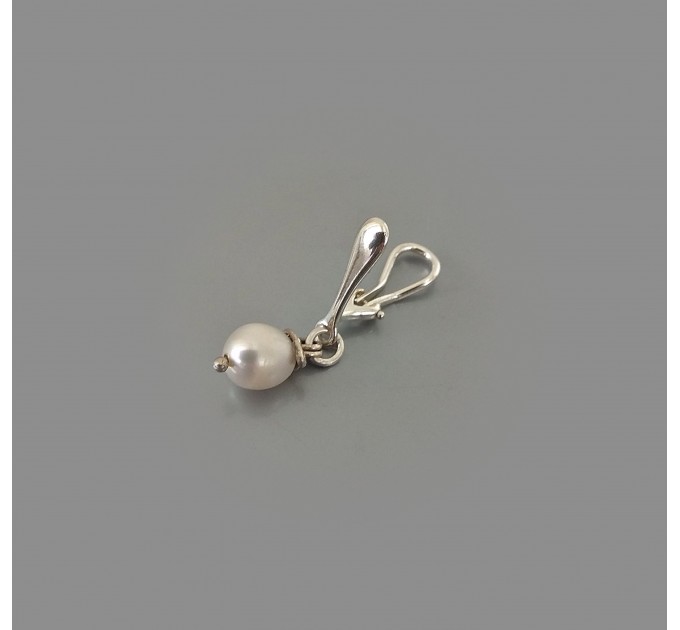 Clitoral Jewellery serling silver Faux piercing  with natural pearl Non Piercing Clit Clip Adult fun sex toys