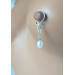 Handmade Nipplerings with White Paerls Nipple rings Non Piercing Nipple Rings with natural pearls