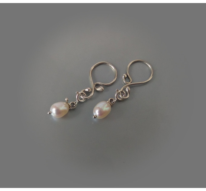 Handmade Nipplerings with White Paerls Nipple rings Non Piercing Nipple Rings with natural pearls