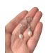 Handmade Nipplerings with White Paerls Nipple rings Non Piercing Nipple Rings with natural pearls