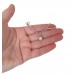 Clitoral Jewellery serling silver with white natural pearl  Faux piercing  with silver chain  Non Piercing Clit Clip Adult fun sex toys