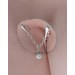 Clitoral Jewellery serling silver with white natural pearl  Faux piercing  with silver chain  Non Piercing Clit Clip Adult fun sex toys