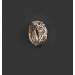 Boho Ring handmade out of silver and brass wire\wirewrap art\ Hippie Ring Wide Ring Free style ring\trend random wrapped ring