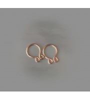 Fake Piercing 14 Karat  gold plated over 925 Solid Sterling Silver fake nipple clamps erotic sexy adult intimate accessories