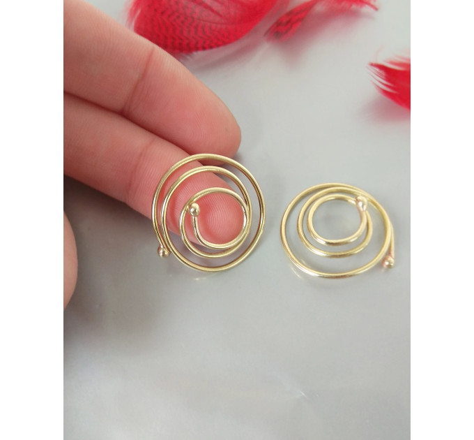 Brass Nipple Rings - Fake Piercing