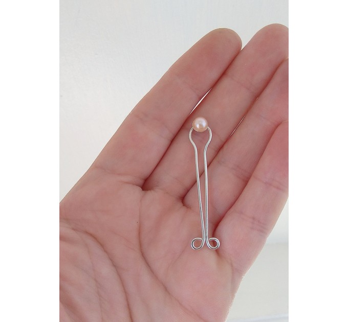 Non piercing Vagina Jewelry  Serling silver wire with real pearl