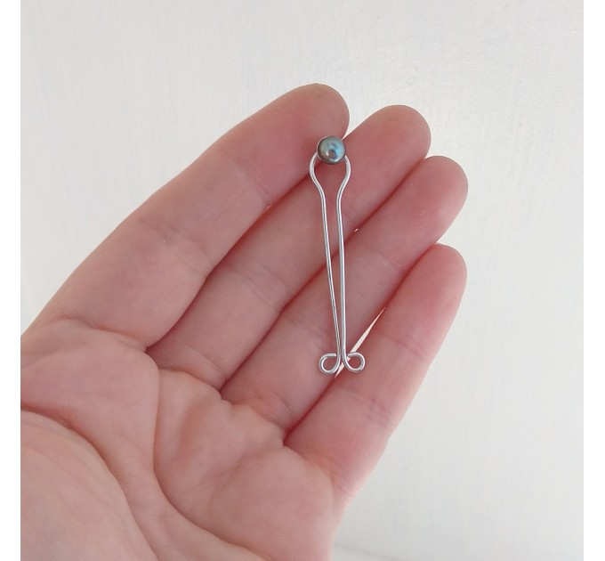 Non piercing Vagina Jewelry  Serling silver wire with real pearl