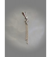 Faux Clitoral piercing with silver chain \  Non Piercing Clit Clip Adult fun sex toys