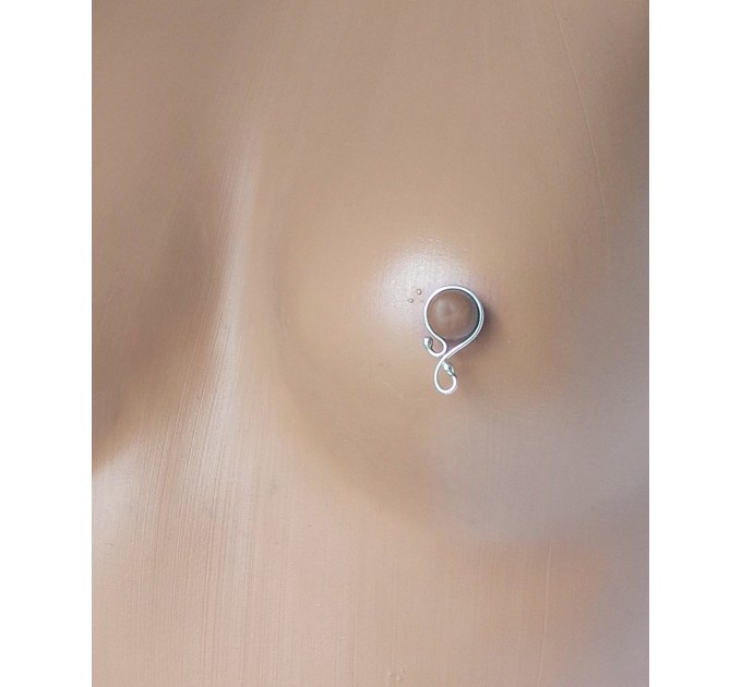 Nipple jewelry non piercing \ Fake nipple piercing