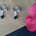  Black crystal Nipple Rings piercing clamps sterling silver fake nipple piercing nipple jewelry set of 2  Nipple jewelry  7 