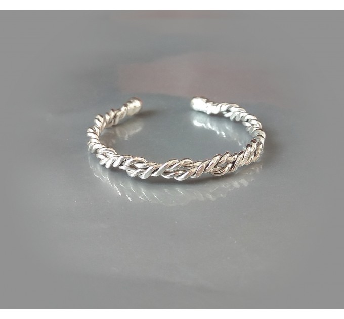 Twisted penis ring handmade out of Sterling silver- Adjustable penis ring -Sterling silver men intimate jewelry best cock ring for men