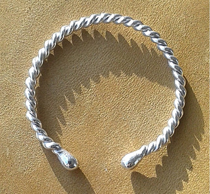  Twisted Silver Adjustable penis ring - Sterling silver cock ring -  jewelry for mens  Male body jewelry  1 