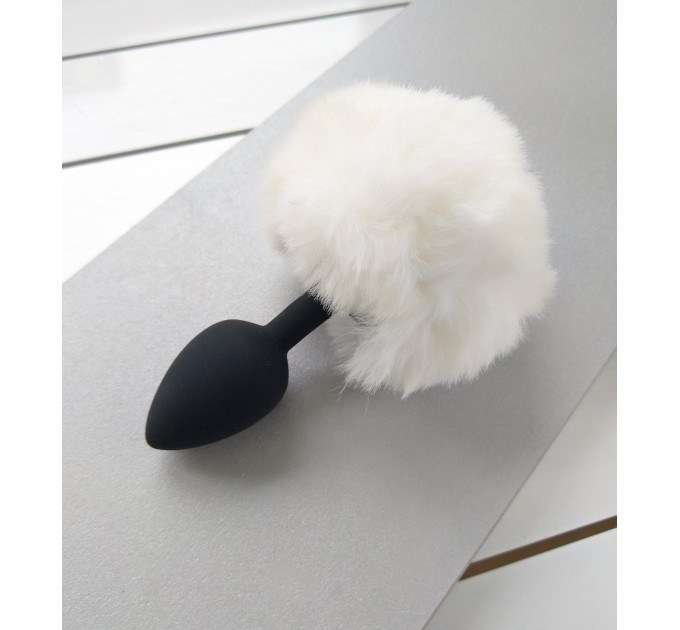 White Bunny Tail Anal Plug \bdsm-gear for women\ Tail Butt Plug\No Vibration Anal Sex Toys for Woman Men Gay
