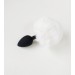 White Bunny Tail Anal Plug \bdsm-gear for women\ Tail Butt Plug\No Vibration Anal Sex Toys for Woman Men Gay