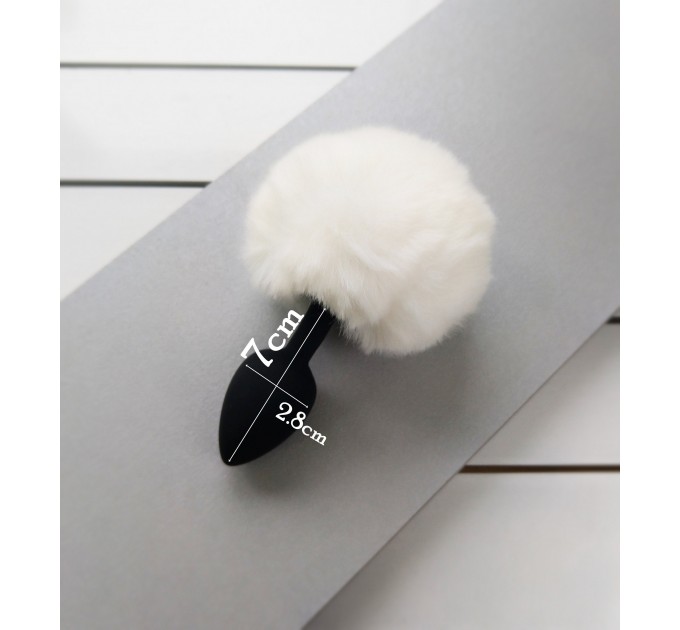 White Bunny Tail Anal Plug \bdsm-gear for women\ Tail Butt Plug\No Vibration Anal Sex Toys for Woman Men Gay